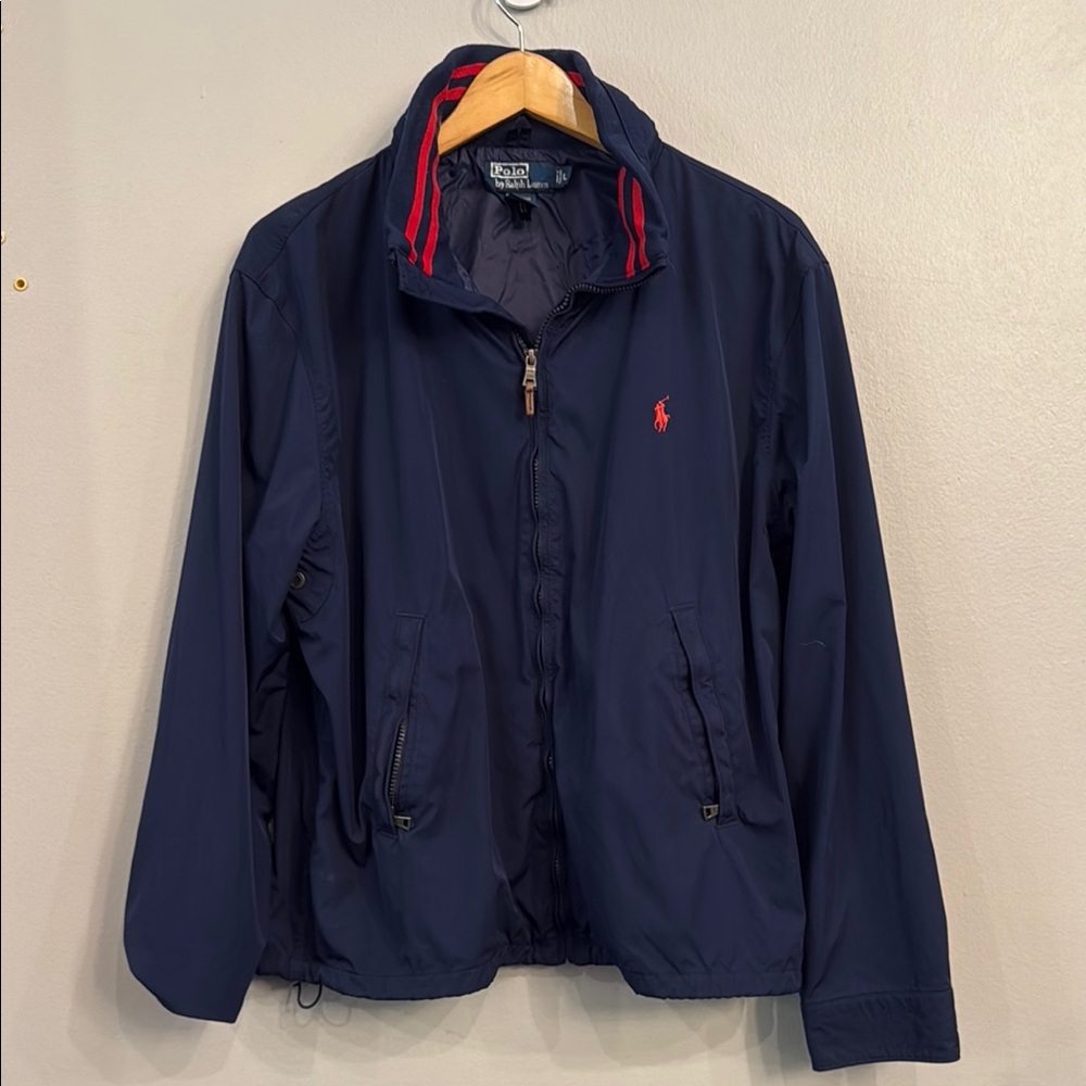 Polo by Ralph Lauren Blue and Red Windbreaker